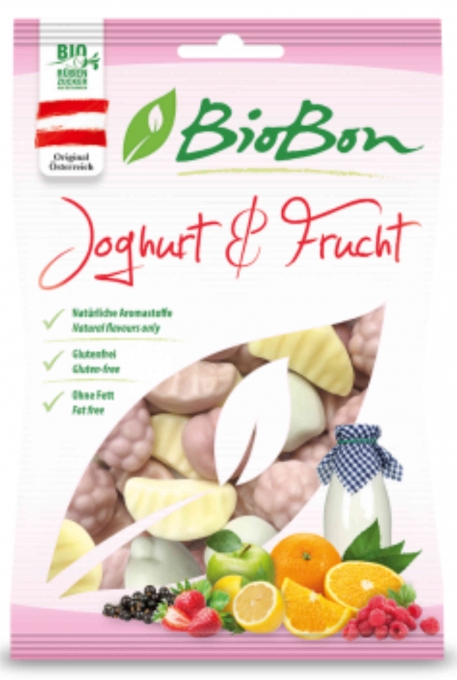   Gomas biolgicas de iogurte e frutas - 100g