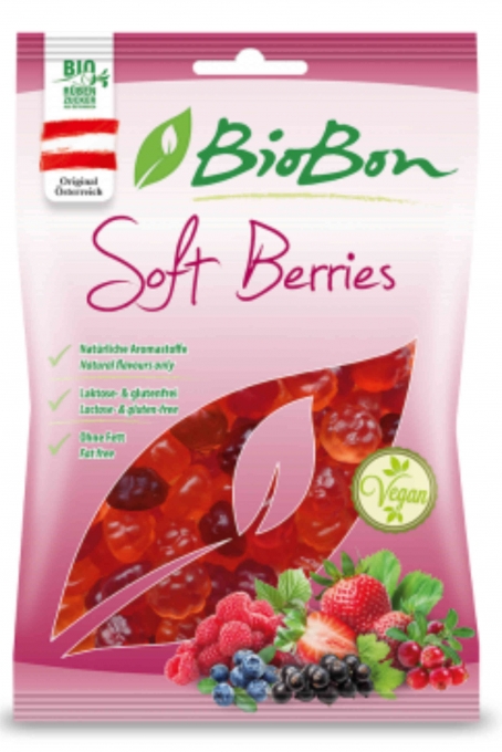  Gomas macias biolgicas sabor a bagas (Sem Gelatina) - 100g